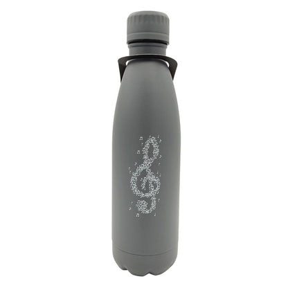 grey or mint green thermos bottle with treble clef