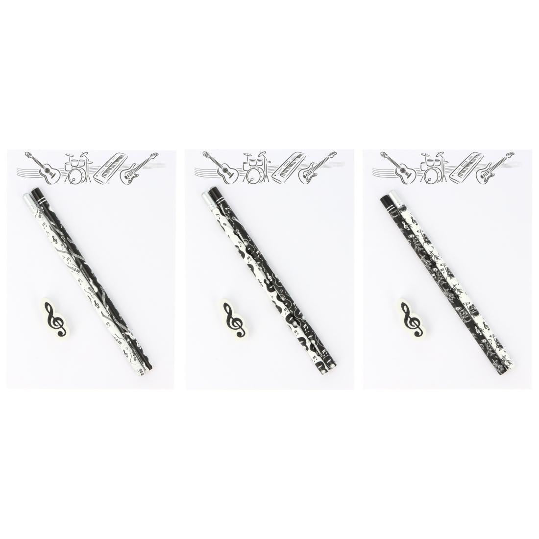 Schreibset mit Notizblock A5 "Band", Bleistiften und Radiergummi