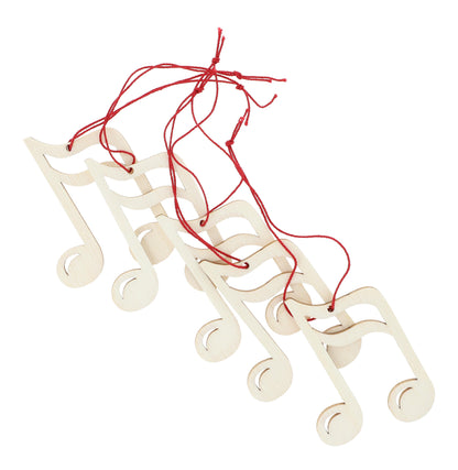 5er-Set Pappelholz-Anhänger