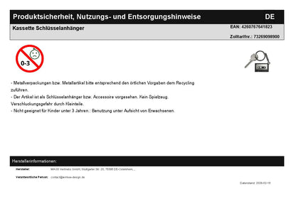 Kassette Schlüsselanhänger