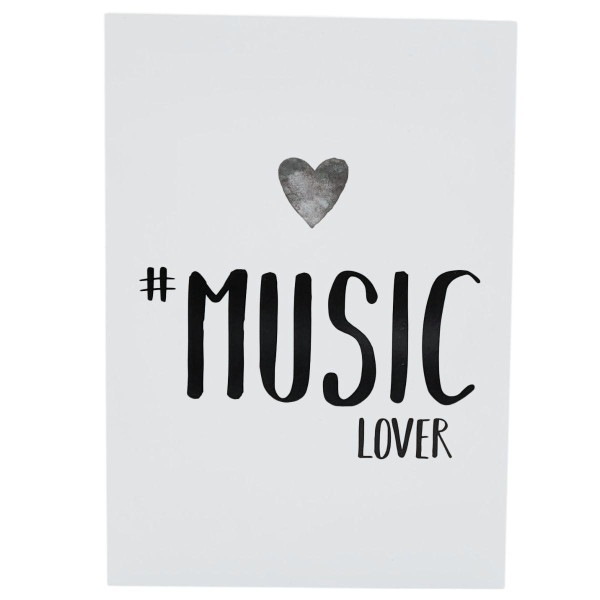 Postkarte Music Lover