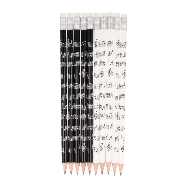 Notenlinien-Bleistifte mit Radiergummi