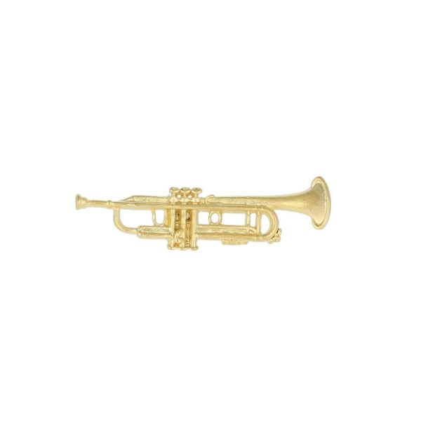 Trompete-Pin, versilbert oder vergoldet, Blasmusik