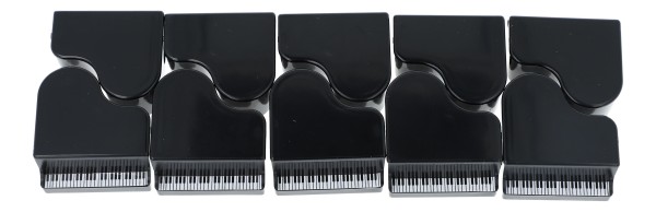Piano-Bleistiftspitzer, schwarz, Flügel